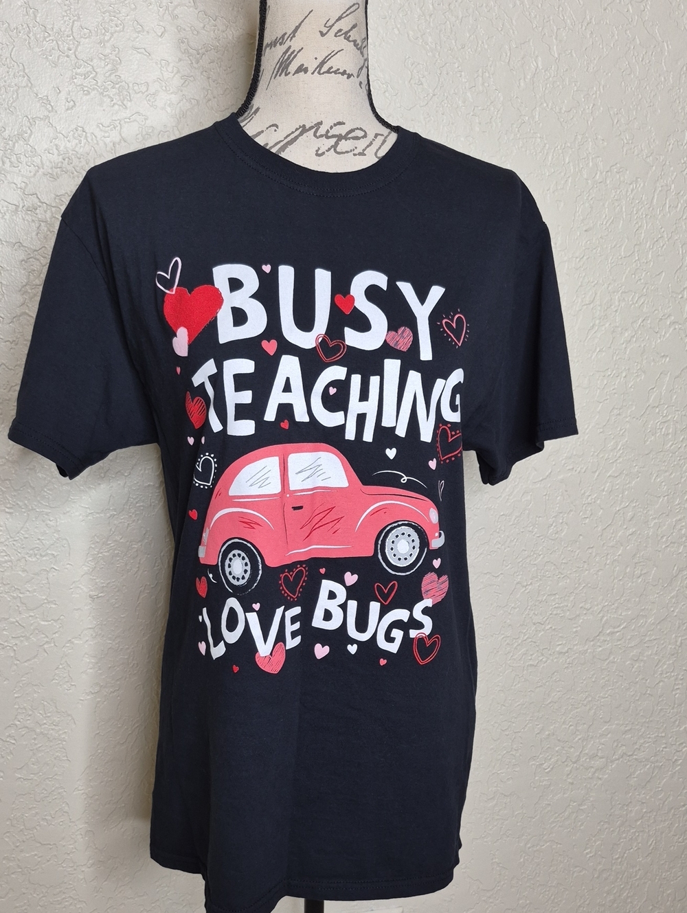 Busy Teaching Love Bugs Multicolored‎ T-Shirt Size M